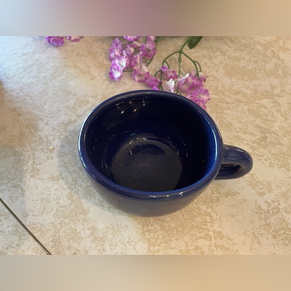 RARE Vintage Wellfleet Pottery Cobalt Blue Mug / Coffee Cup   Handmade Cape Cod - Picture 4 of 10
